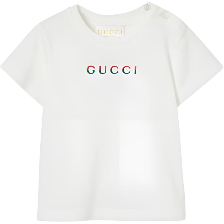 

GUCCI Футболка SS25 белая для младенцев и малышей