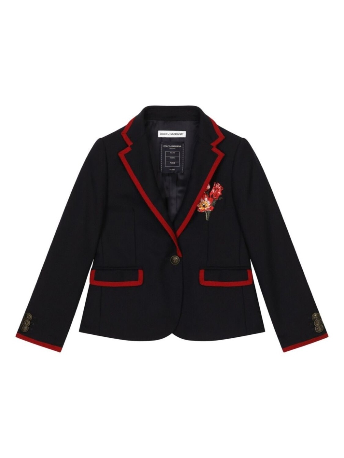 

Dolce & Gabbana Kids шерстяной пиджак, синий