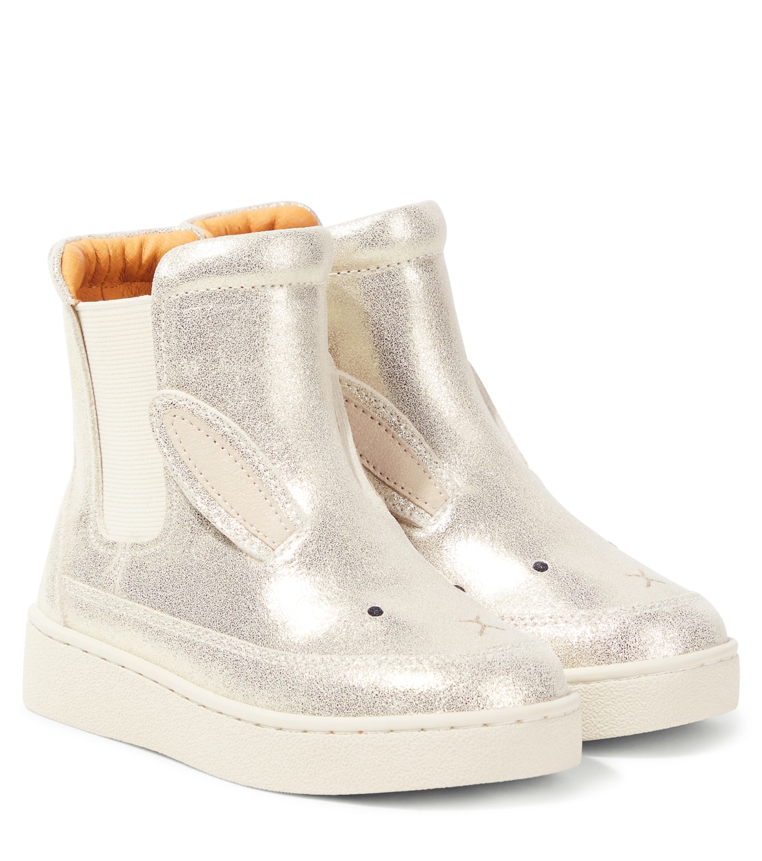 

Theera кожаные ботинки с металлическим эффектом Donsje, Silver Metallic Leather