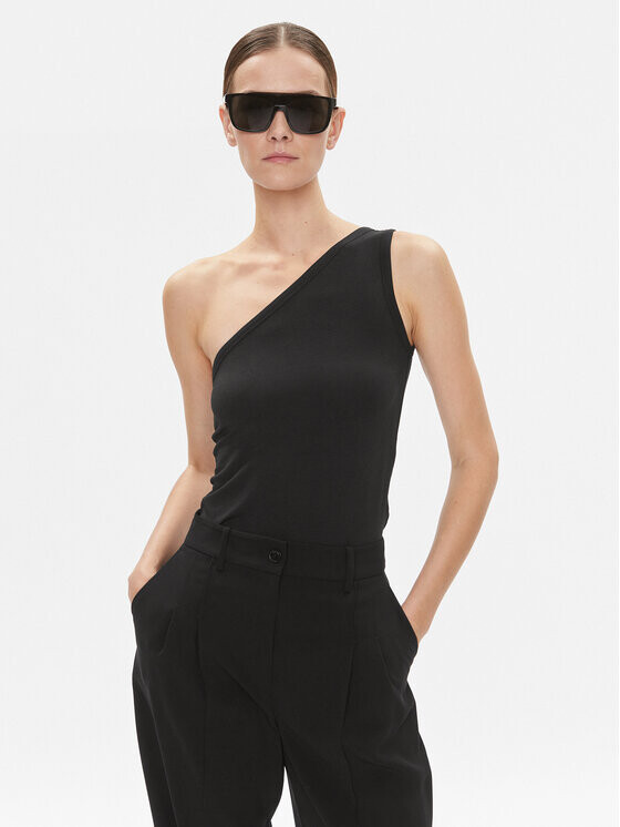 

Топ приталенного кроя Calvin Klein, черный