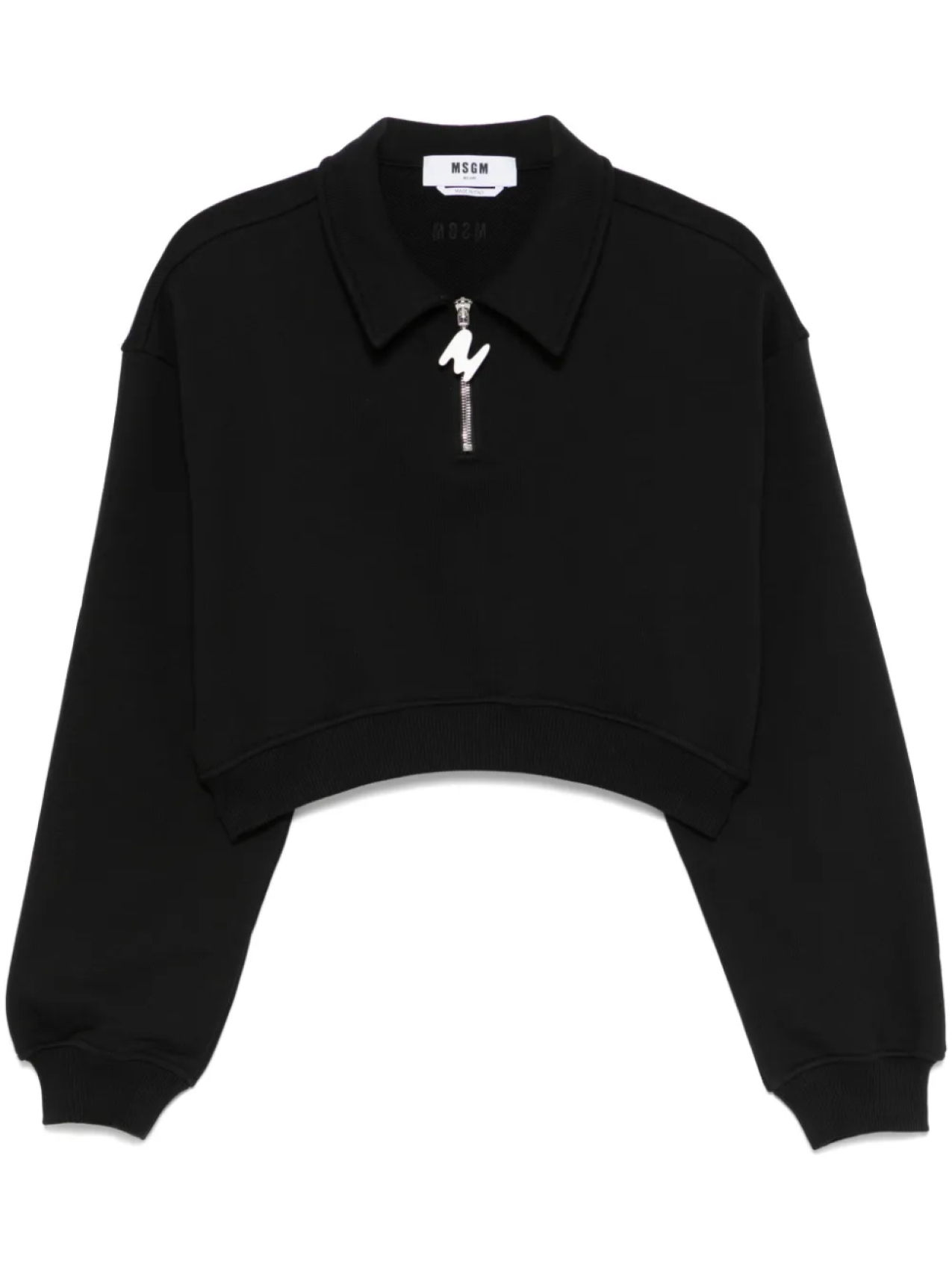 

Укороченная толстовка MSGM, черный
