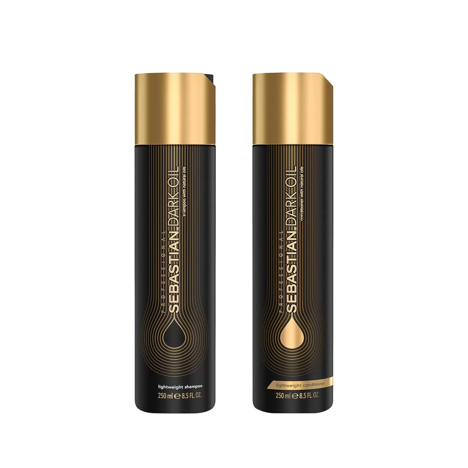 Легкий шампунь Sebastian Professional Dark Oil | С маслом жожоба и аргановым маслом для шелковистых и гладких волос 248 мл (2 шт.)