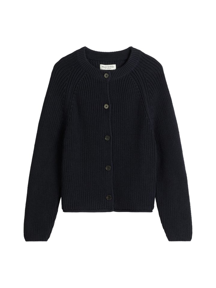 

Marc O'Polo Укороченный кардиган оверсайз на молнии глубокого темно-синего цвета