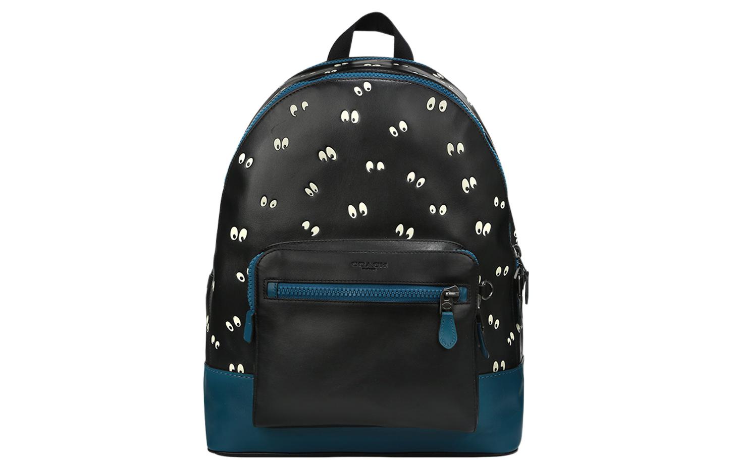 

COACH Рюкзак-туба из коровьей кожи Disney/Disney West, черный, для мужчин