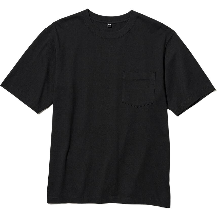 

Футболка унисекс черная Uniqlo, черный