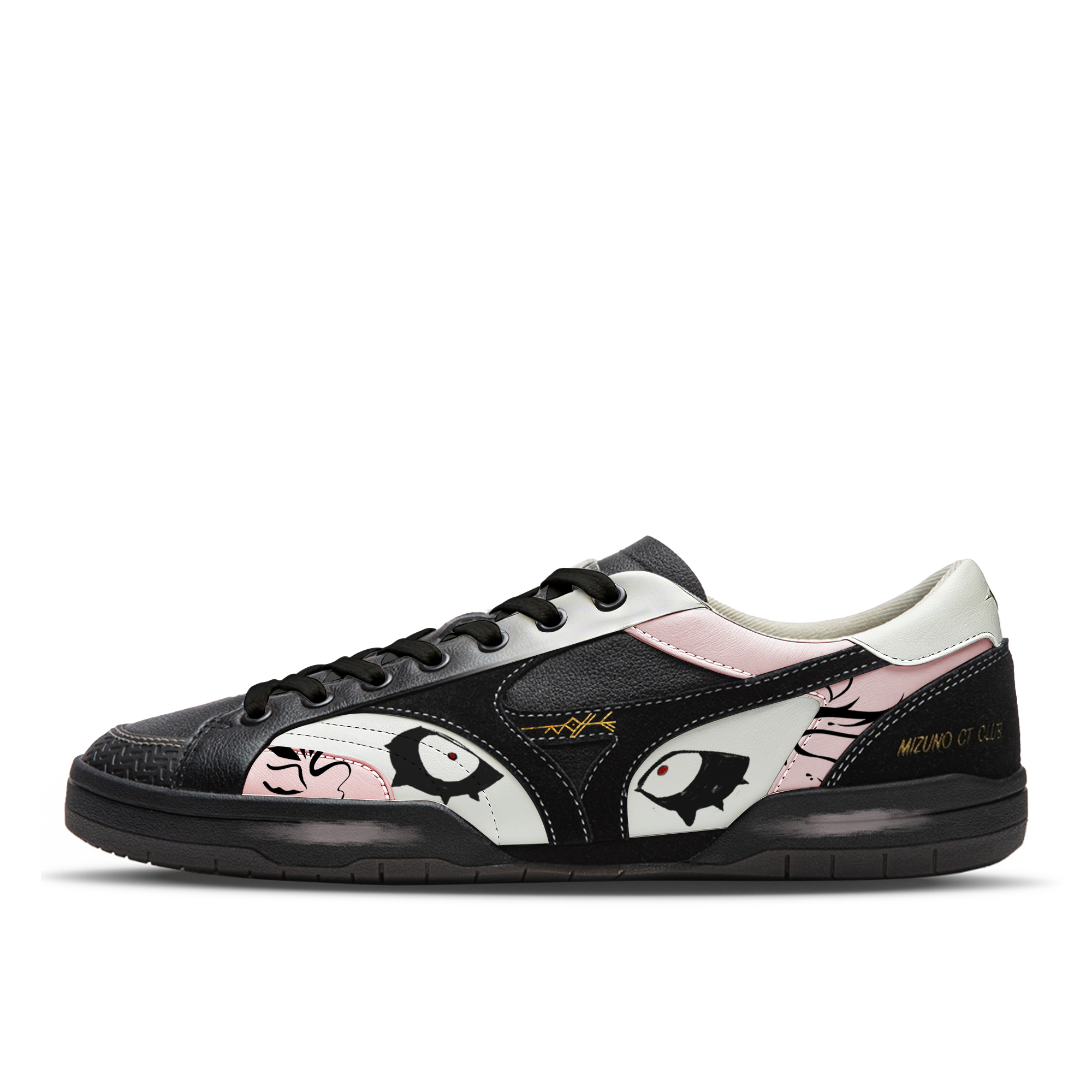 

Mizuno CT CLUB Abrasion Resistant Slip Resistant низкие скейтборд кроссовки Unisex Black Pink