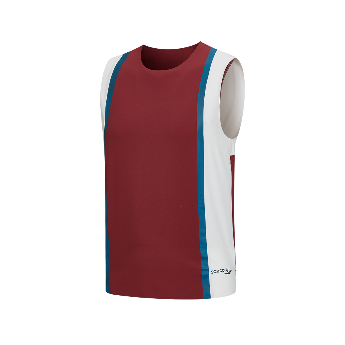 

Saucony Мужская майка-борцовка Coffee Red Brown с круглым вырезом Moderate Others