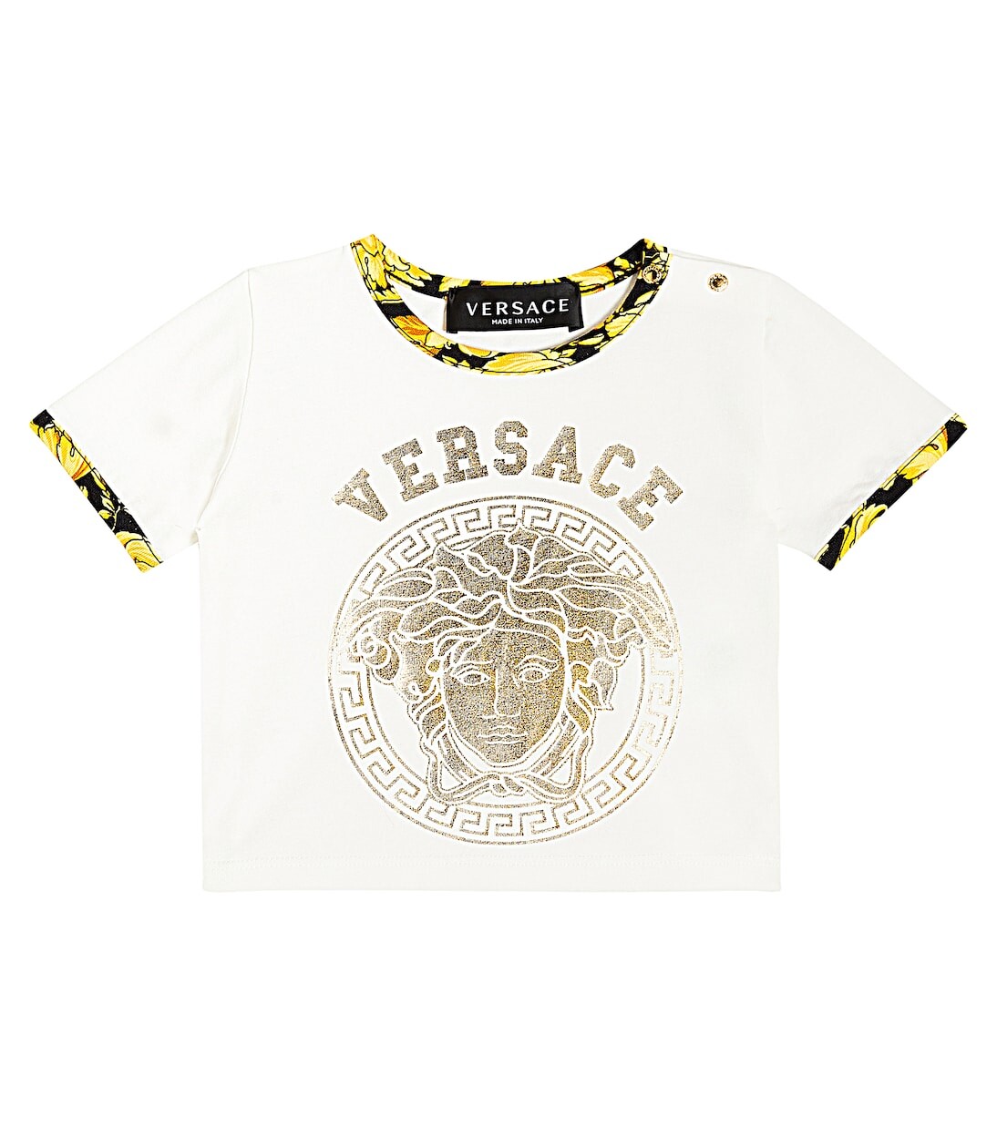 

Футболка из хлопкового джерси baby barocco Versace Kids, мультиколор