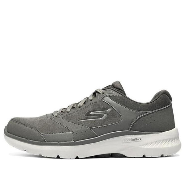 

Кроссовки go walk 6 shoes 'grey white' Skechers, серый