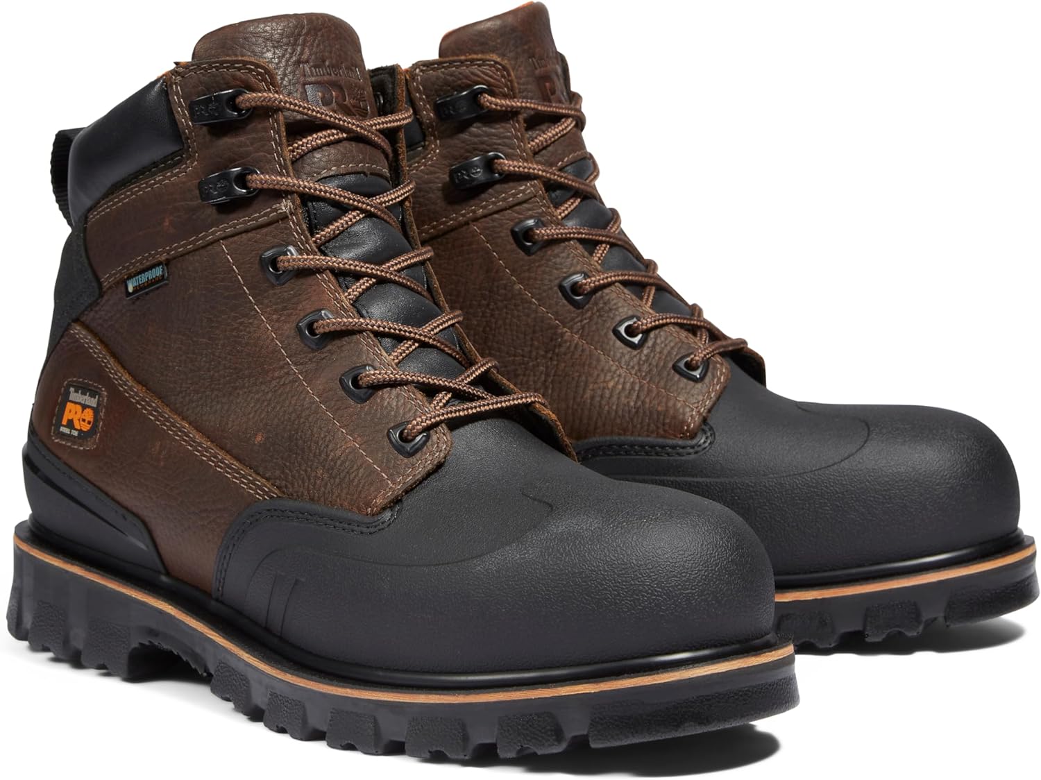 Timberland PRO мужские промышленные рабочие ботинки Rigmaster Xt 6 дюймов со стальным защитным носком, водонепроницаемые, Brown - 2024 New — фото 2