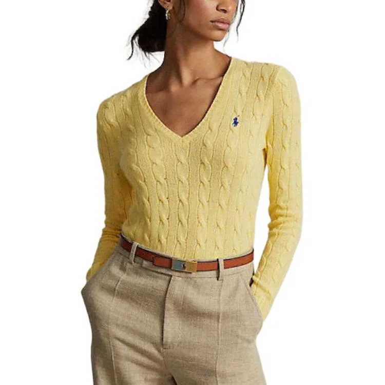 Свитер женский Light Yellow Polo Ralph Lauren — фото 4