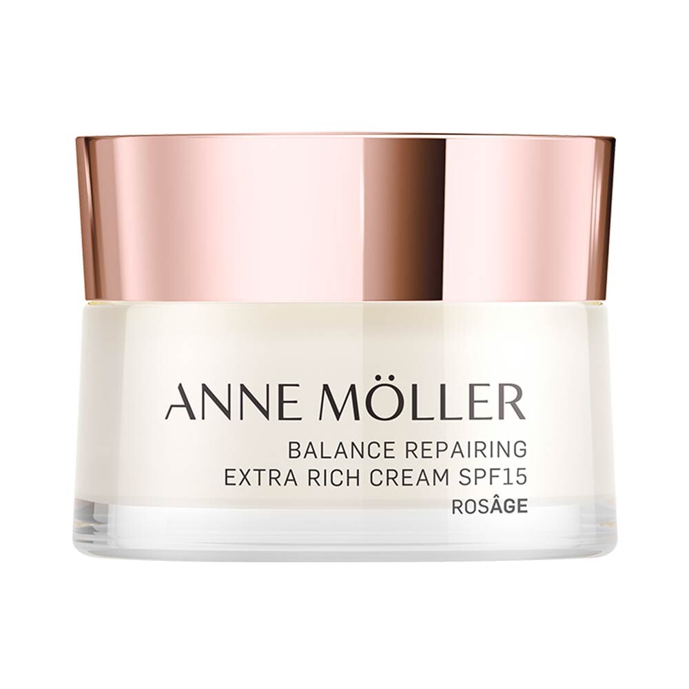 

Увлажняющий крем для ухода за лицом Rosâge balance extra-rich repairing cream spf15 Anne möller, 50 мл