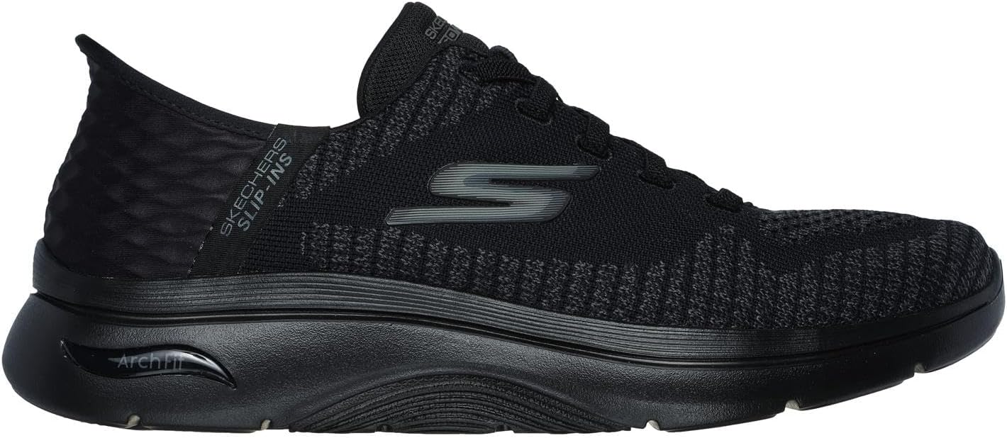 Мужские кроссовки Skechers Go Walk Arch Fit 2.0 - Grand для ходьбы, черный — фото 4