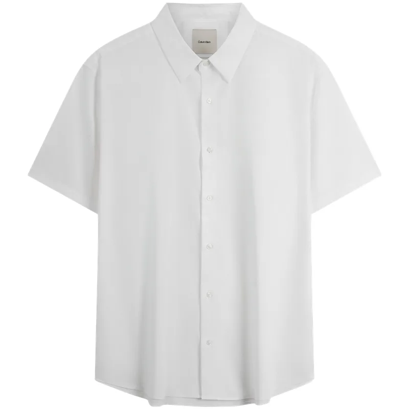 Рубашка мужская с лацканом Calvin Klein, YAA-Moon White