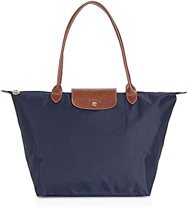 

Большая сумка через плечо Longchamp Le Pliage, новый темно-синий