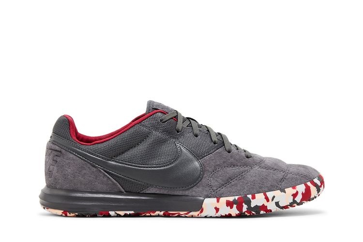

Кроссовки Nike Premier 2 Sala IC 'Grey Cardinal Red Camo', серый