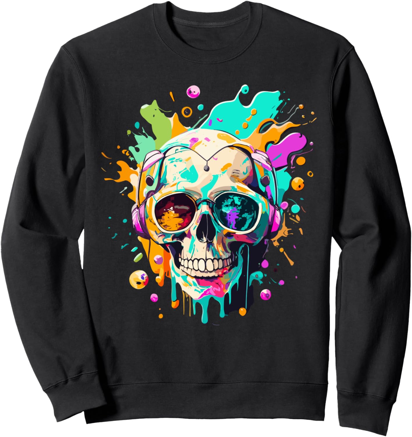 

Толстовка с изображением черепа и брызг краски Video Game Controller Control All The Things, черный