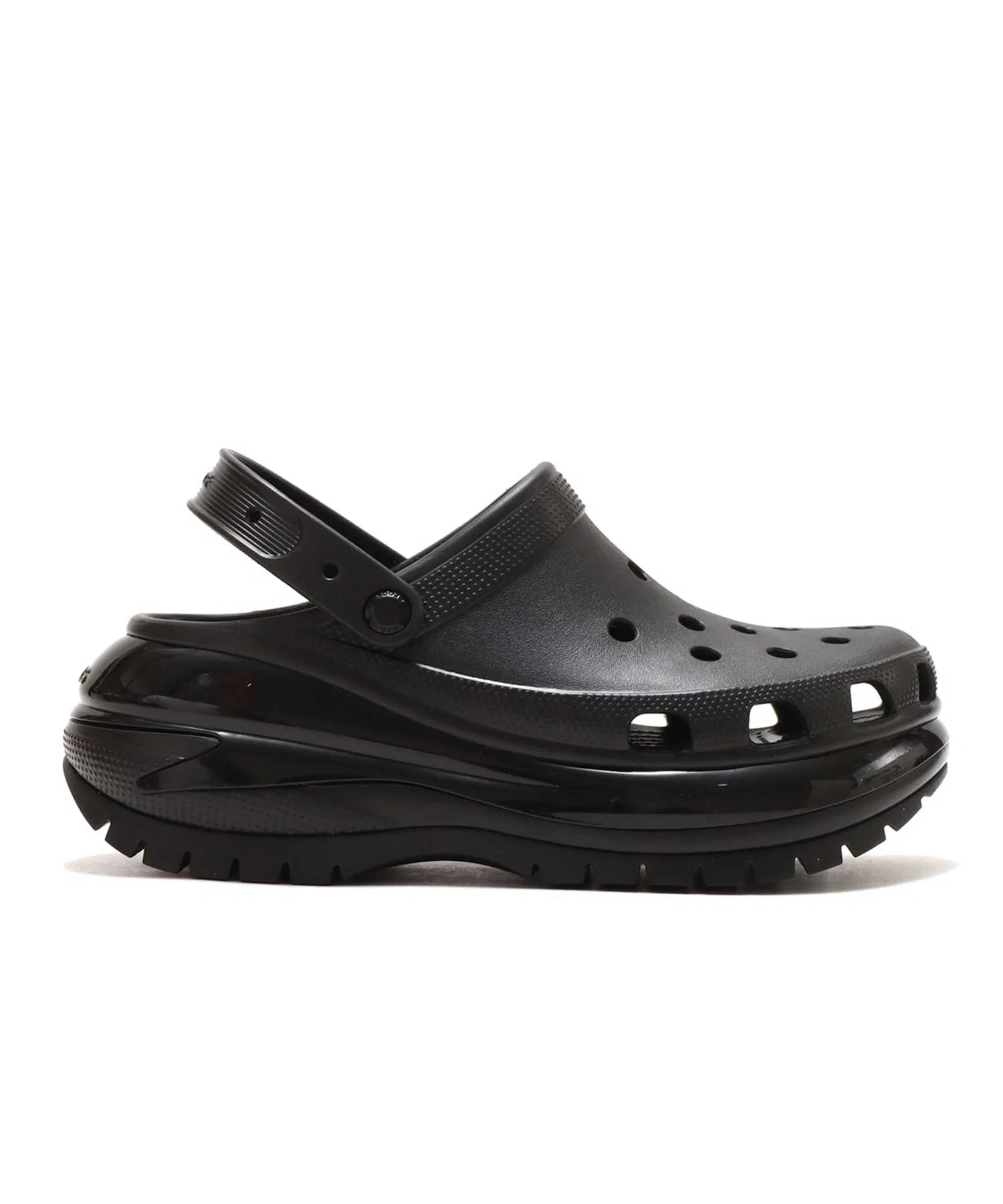 Унисекс сандалии Crocs Classic Mega Crush Clog бежевые — фото 2