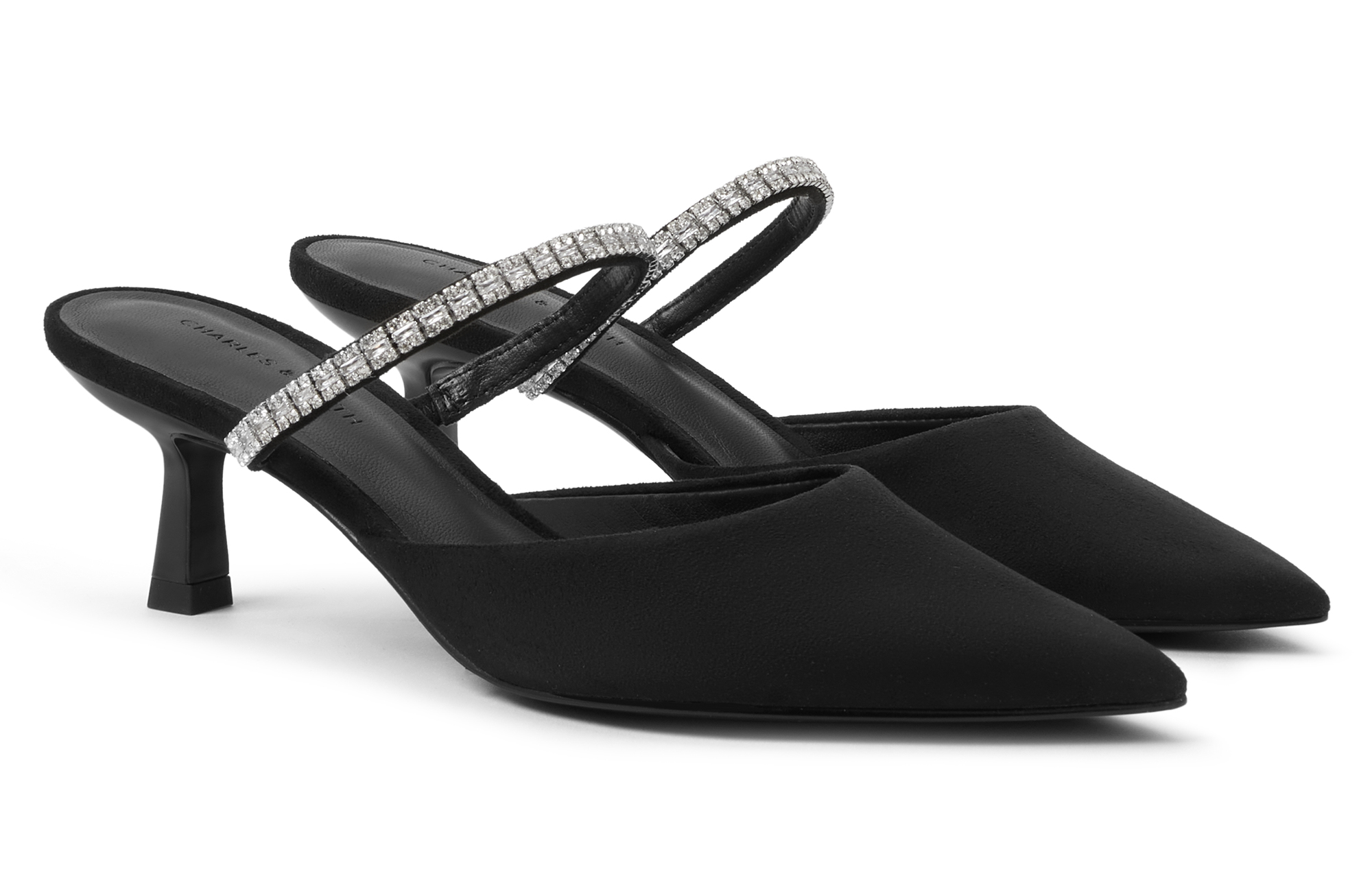 Слипоны с закрытым носком на композитной подошве 6 см CHARLES&KEITH, кремово-молочный белый — фото 3