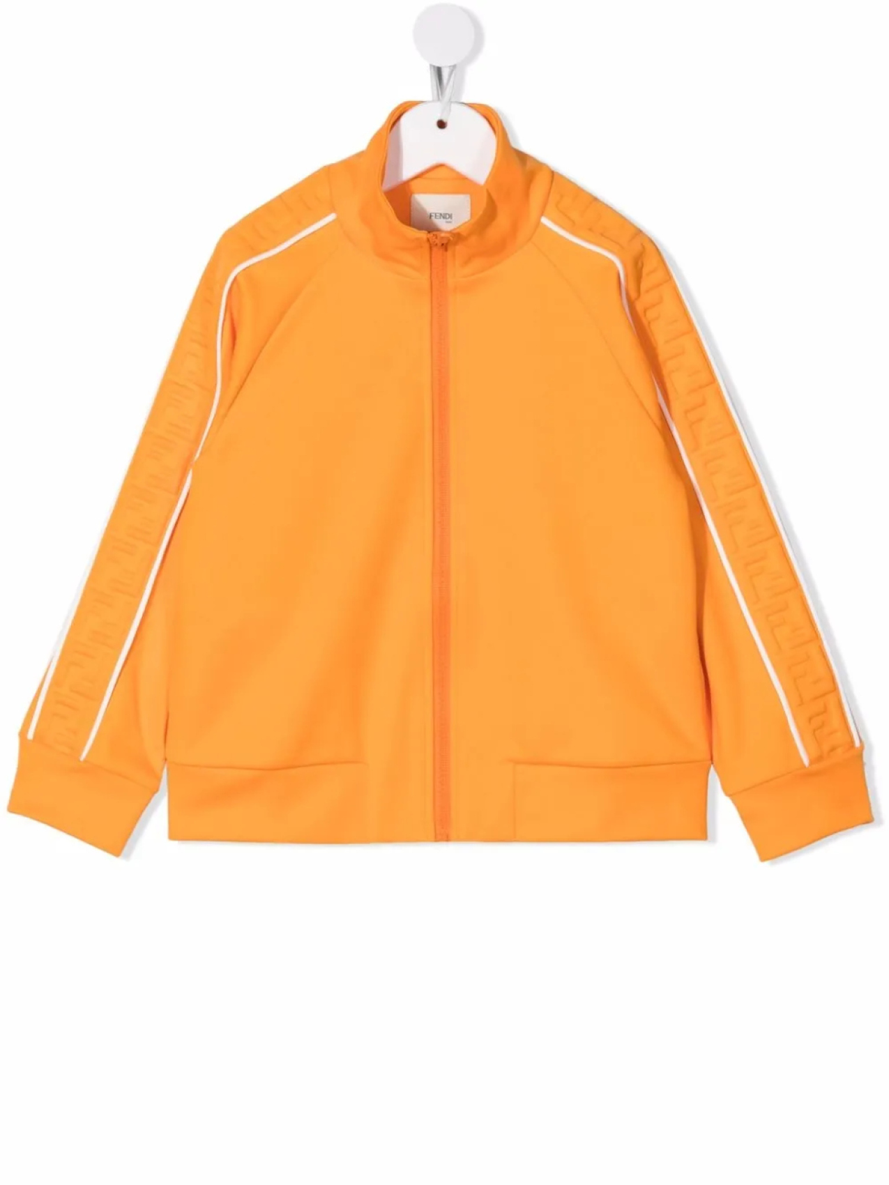

Топ на молнии с тисненым логотипом FF Fendi Kids, оранжевый