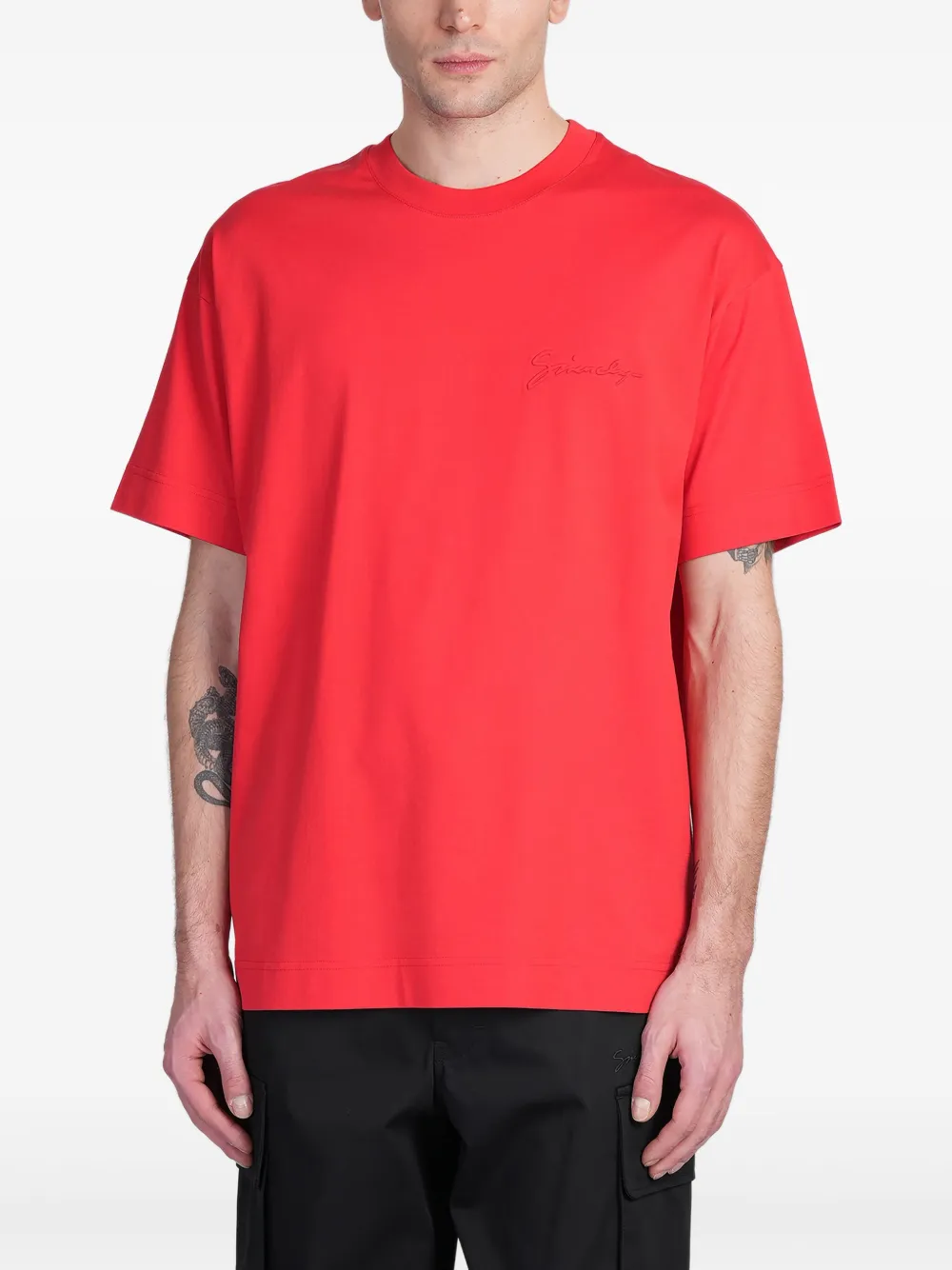 

Футболка с круглым вырезом Givenchy, красный