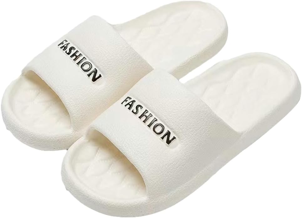 

Повседневные тапочки с подушкой для женщин и мужчин, слайдеры для восстановления, нескользящие, быстро сохнущие, для душа, ванной и улицы Rungion, белый