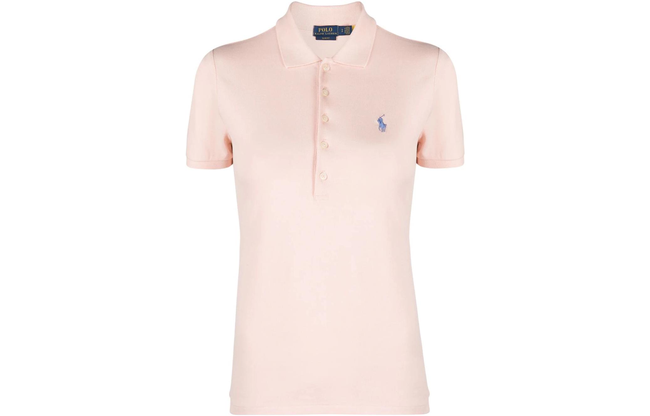 Polo Ralph Lauren SS23 Slim Fit Поло для женщин Pink — фото 3
