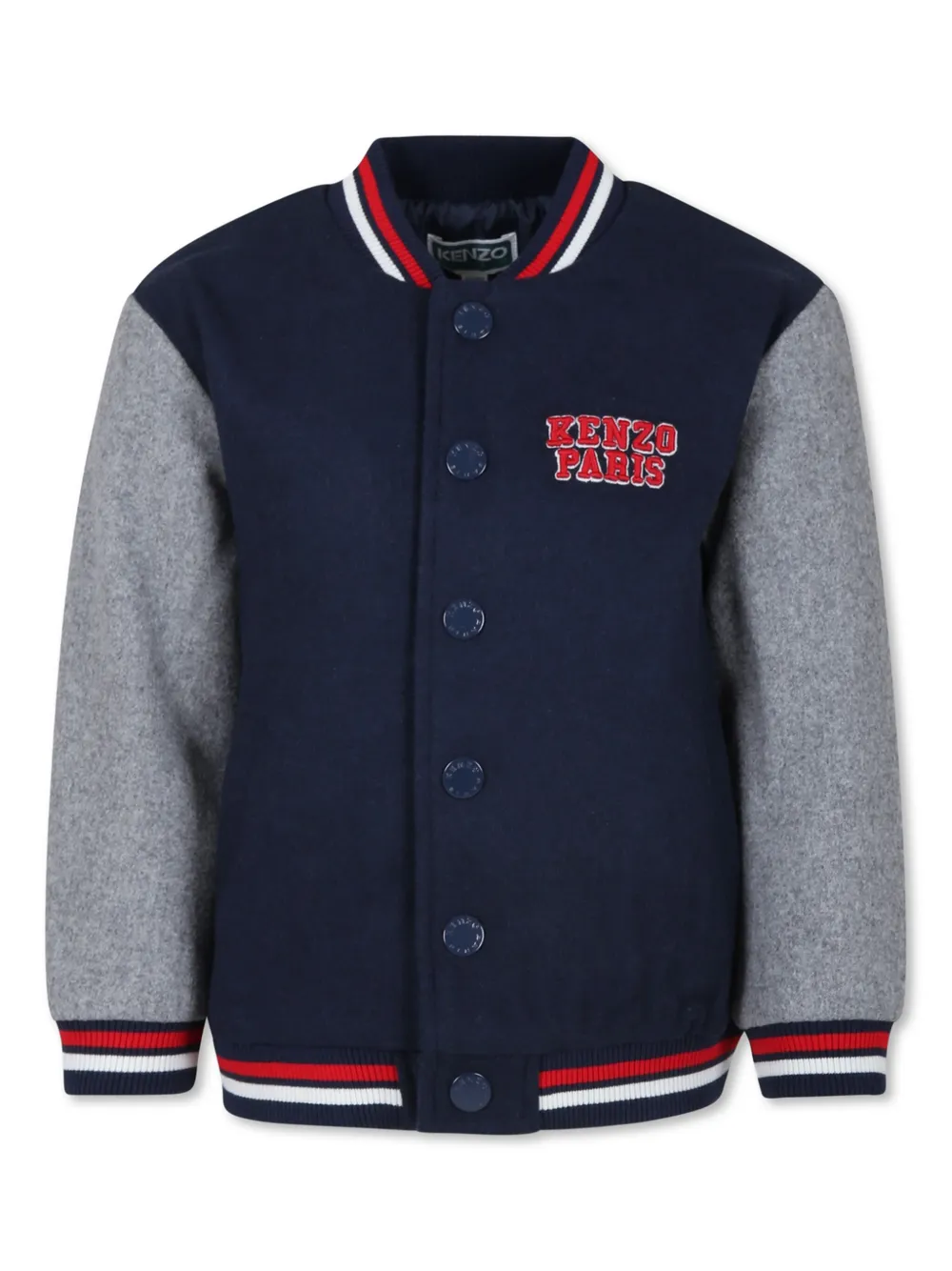 

Бомбер с аппликацией Kenzo Kids, синий