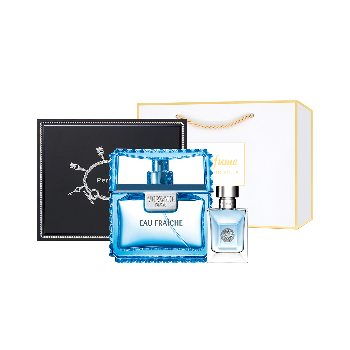 

FANSIZHE Elegant Charm/Light Breeze мужской парфюмерный набор туалетная вода 30ml/50ml/100ml+5ml VERSACE