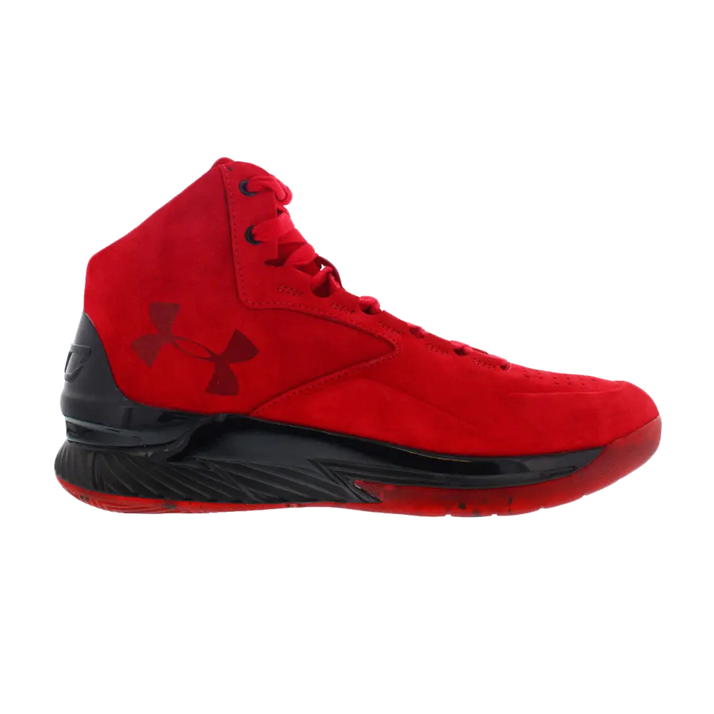 Кроссовки Curry Lux Mid Suede Under Armour, красный