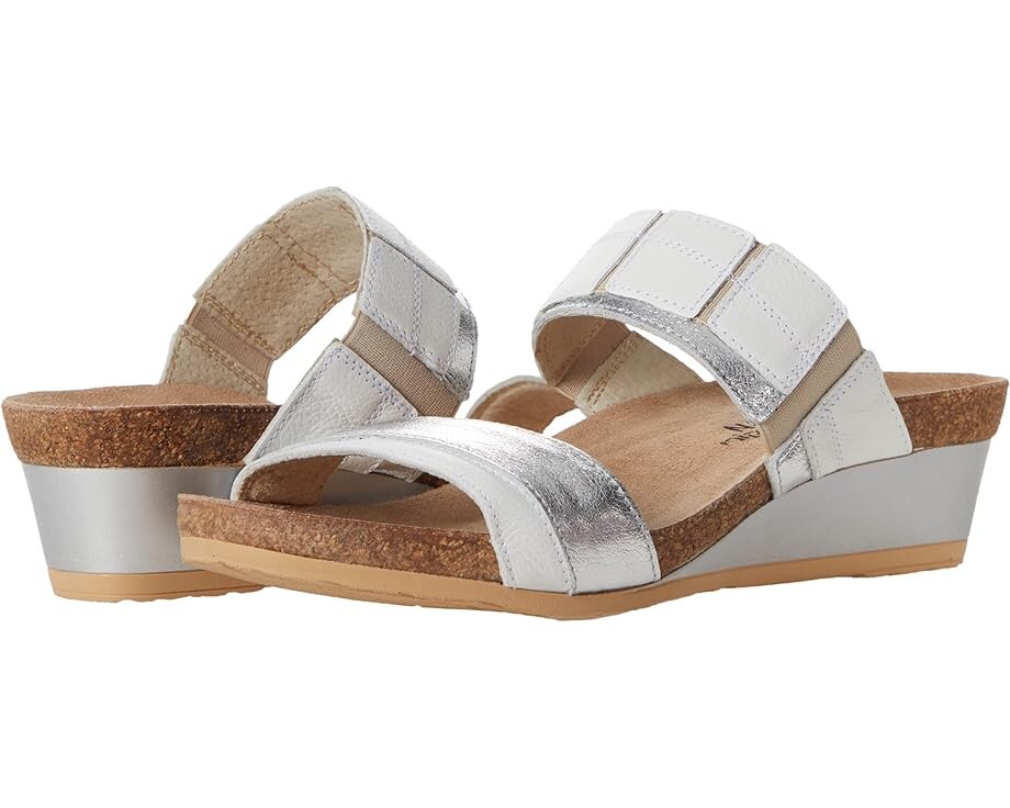 

Туфли Naot Royalty, цвет Soft White Leather/Soft Silver Leather