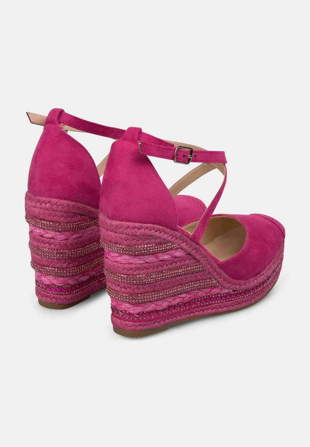 Босоножки на платформе DE CON PUNTERA REDONDEADA Y CIERRE CON HEBILLA Alma Blue, цвет Fucsia Jaspeado — фото 3