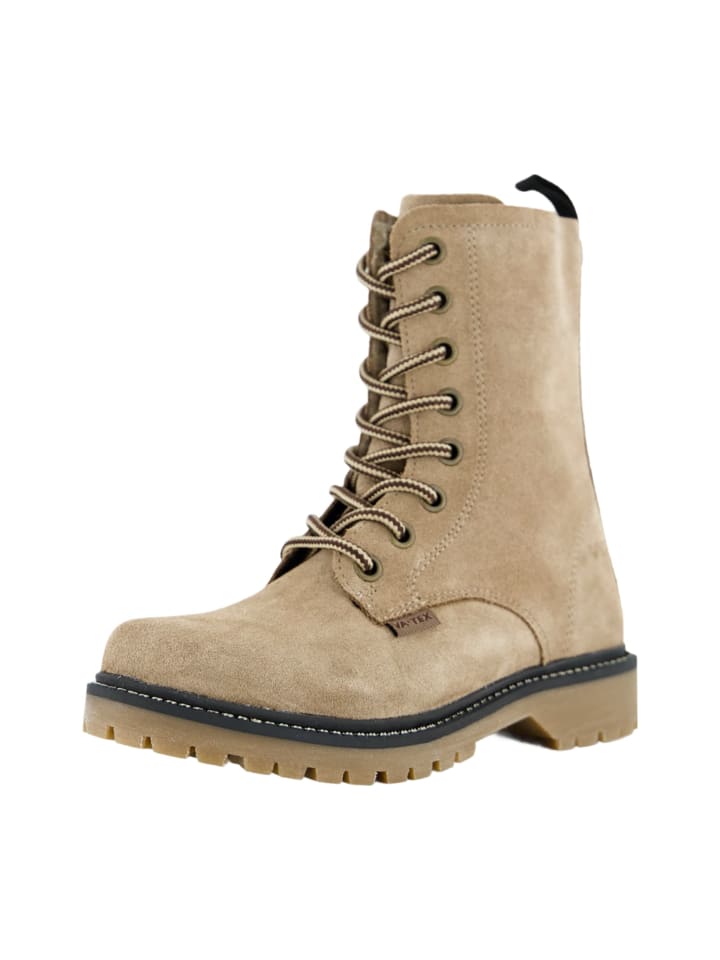 

VADO Ботинки на шнуровке бежевого цвета