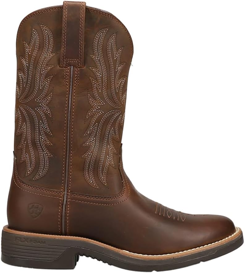 

Мужские ковбойские сапоги ARIAT Ridgeback с круглым носком, Distressed Tan