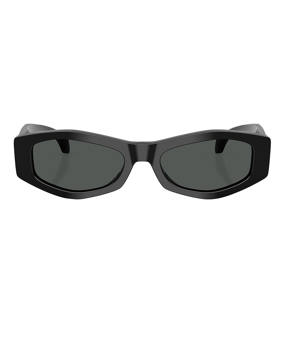 

Узкие солнцезащитные очки Versace, Black