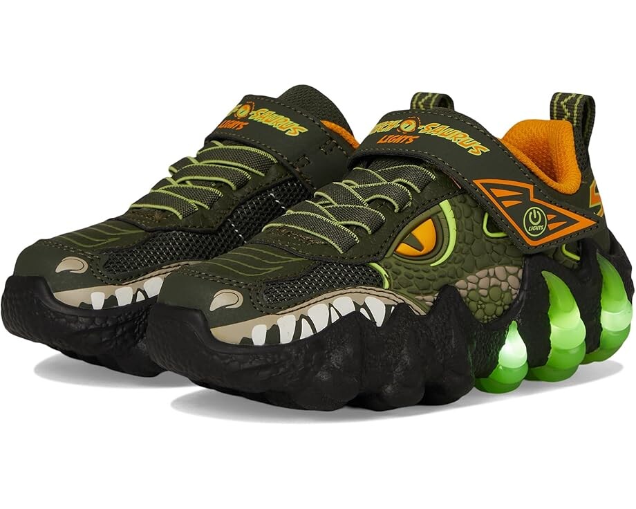 

Кроссовки SKECHERS KIDS Skech-O-Saurus Lights 2.0 400121L, оливковый