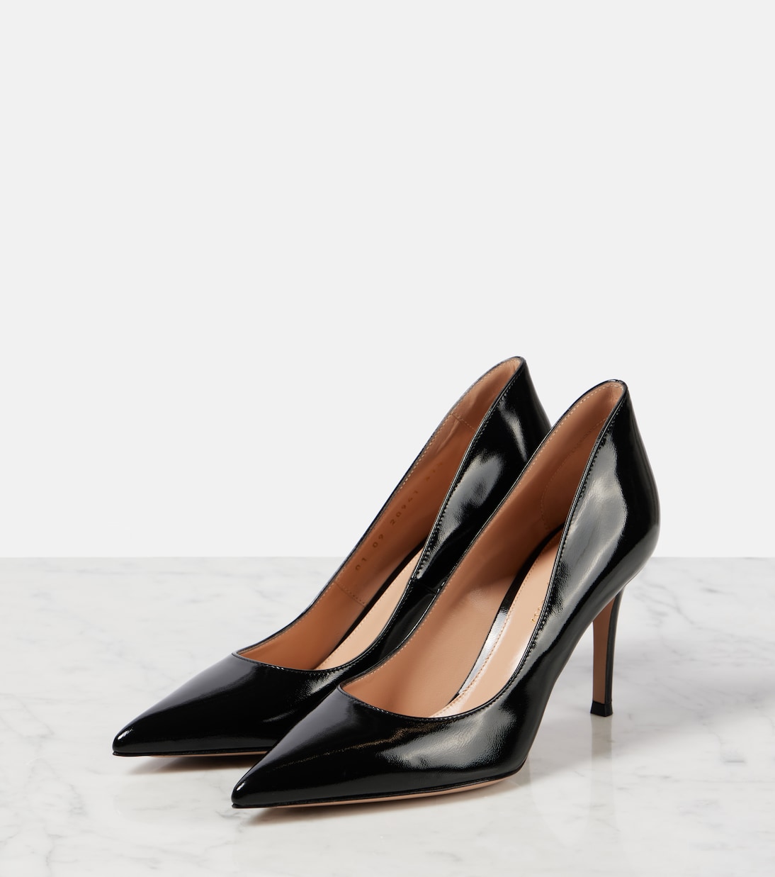 Туфли-лодочки Ellipsis 85 из лакированной кожи Gianvito Rossi, черный — фото 4