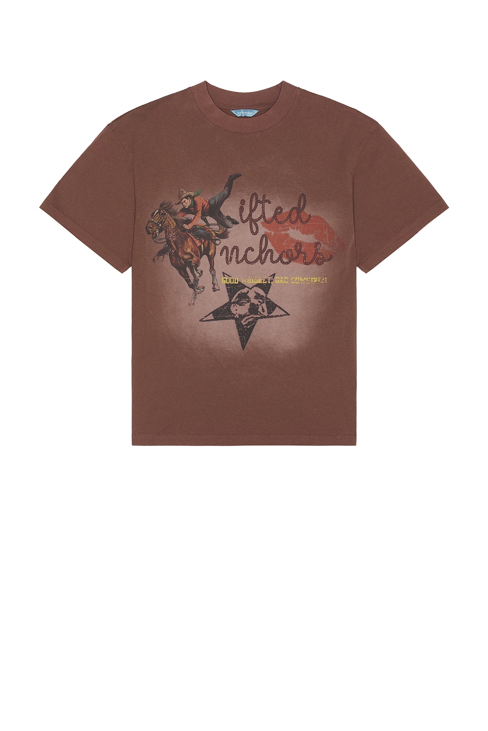 

Футболка "Цирк" от Lifted Anchors, washed brown