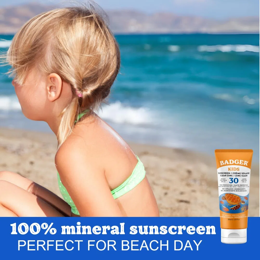 Детский солнцезащитный крем «Sunscr. Cream Kids, Clear Zinc» от Badger Badger — фото 4