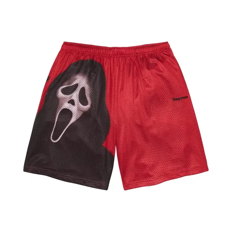 Шорты Supreme Ghostface Mesh Short, красный