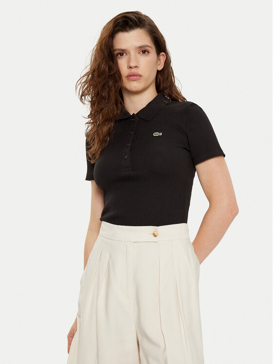 

Рубашка поло облегающего кроя DF5377 Lacoste, черный