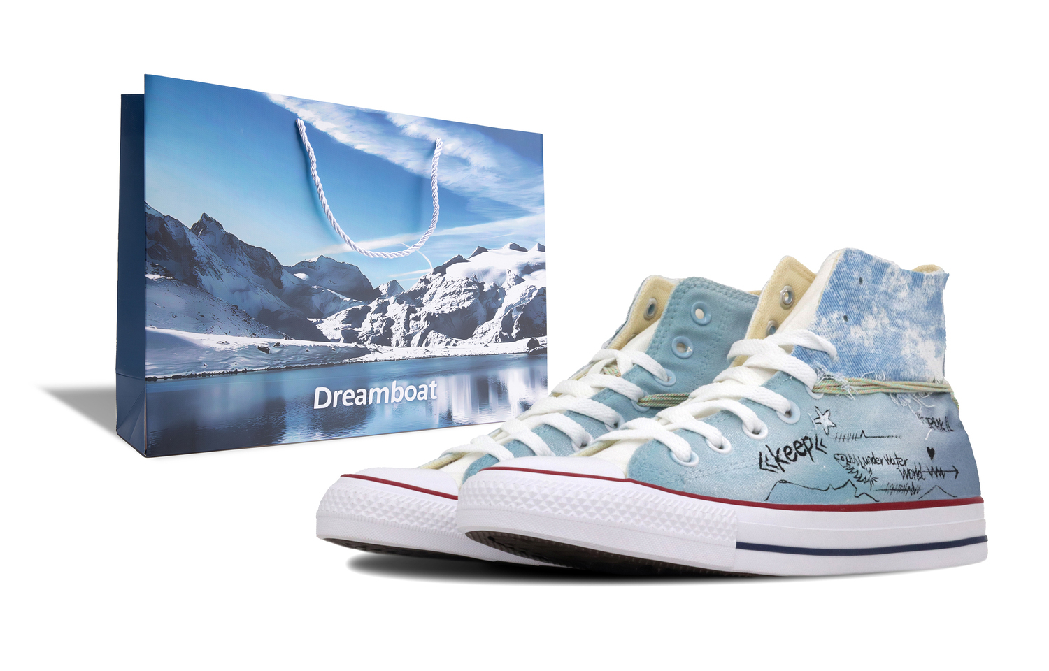 

Converse Чак Тейлор Hi Western Coastline устойчивые к истиранию высокие кеды из холста унисекс ярко-белый синий - ярко-белый синий, подарочная упаковка