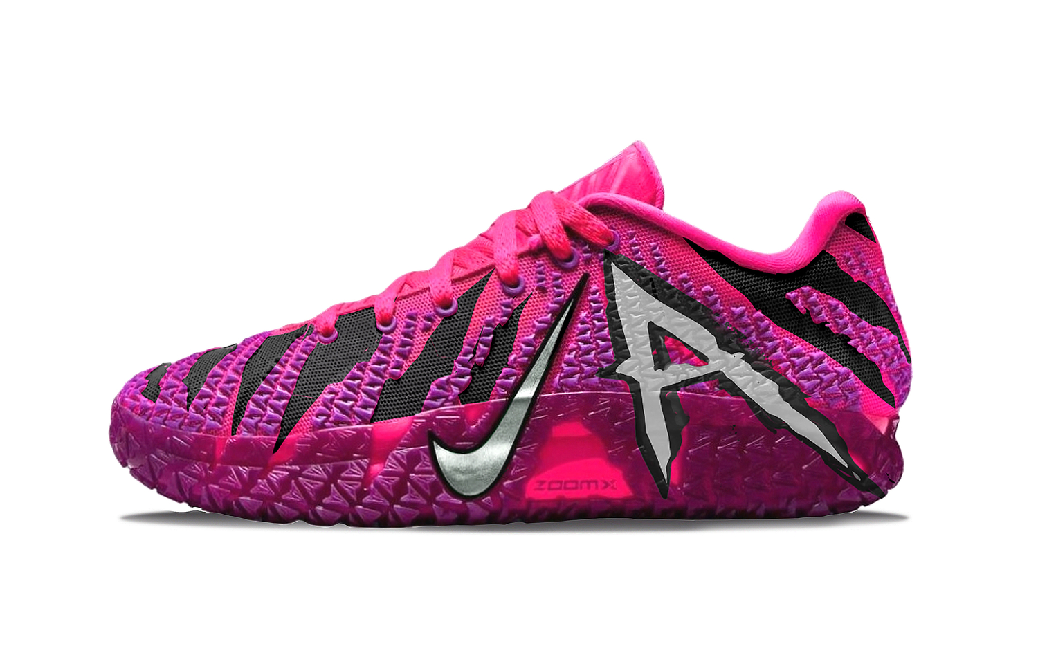 

Nike Кроссовки баскетбольные Ja Morant 3 Sabre Toothed Tiger противоскользящие с низким верхом мужские черно-розовые, цвет Black Pink