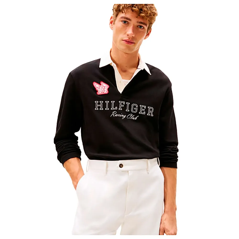 

Поло с длинным рукавом Tommy Hilfiger MW0MW42615, черный