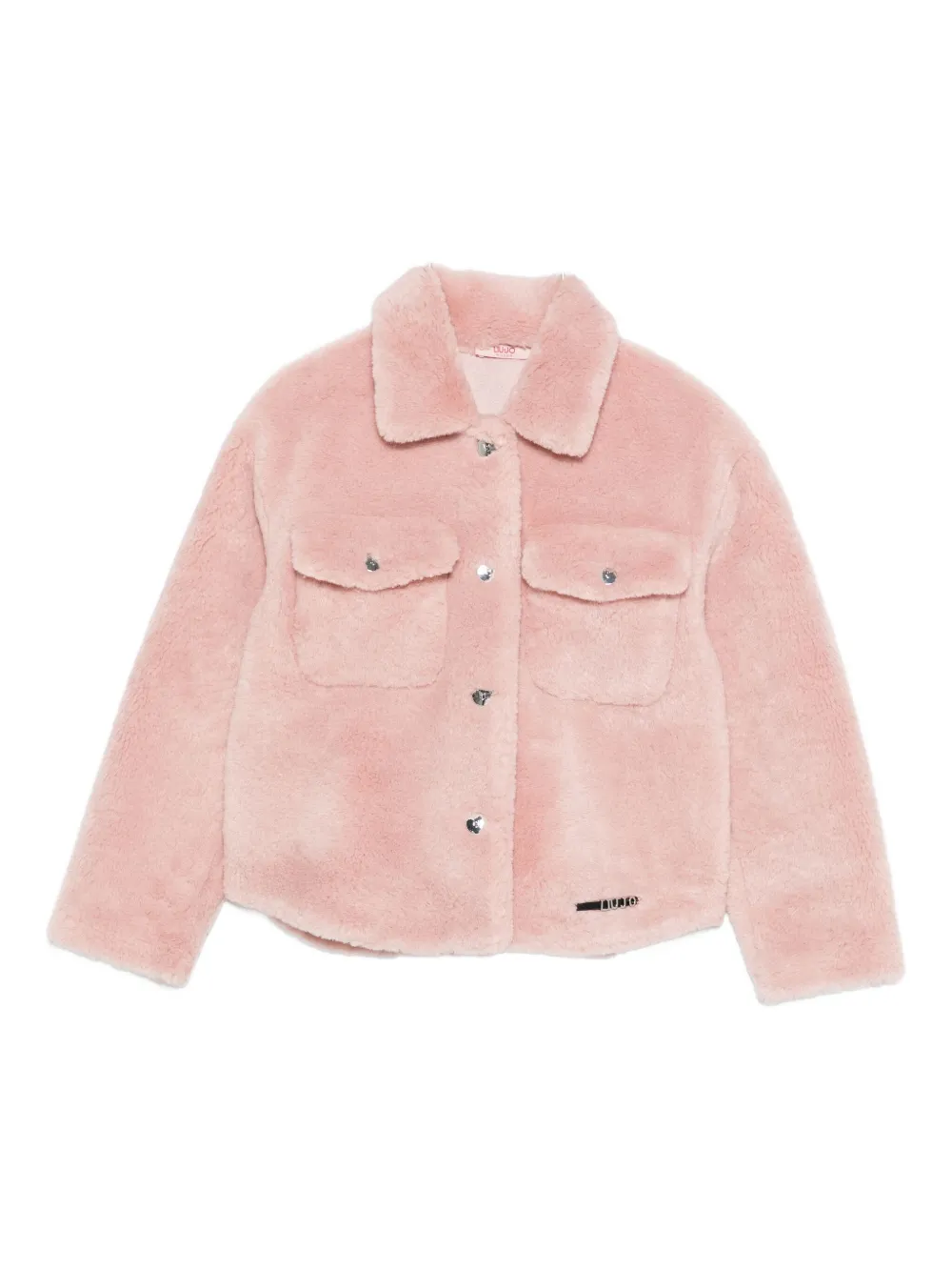 

Куртка из искусственного меха с карманами с клапанами Liu Jo, розовый