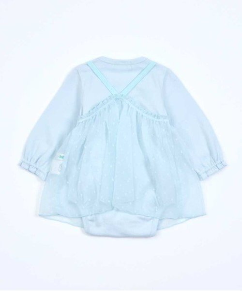 Комплект KP из шифоновой туники и комбинезона с цветочным мотивом, Off white — фото 3