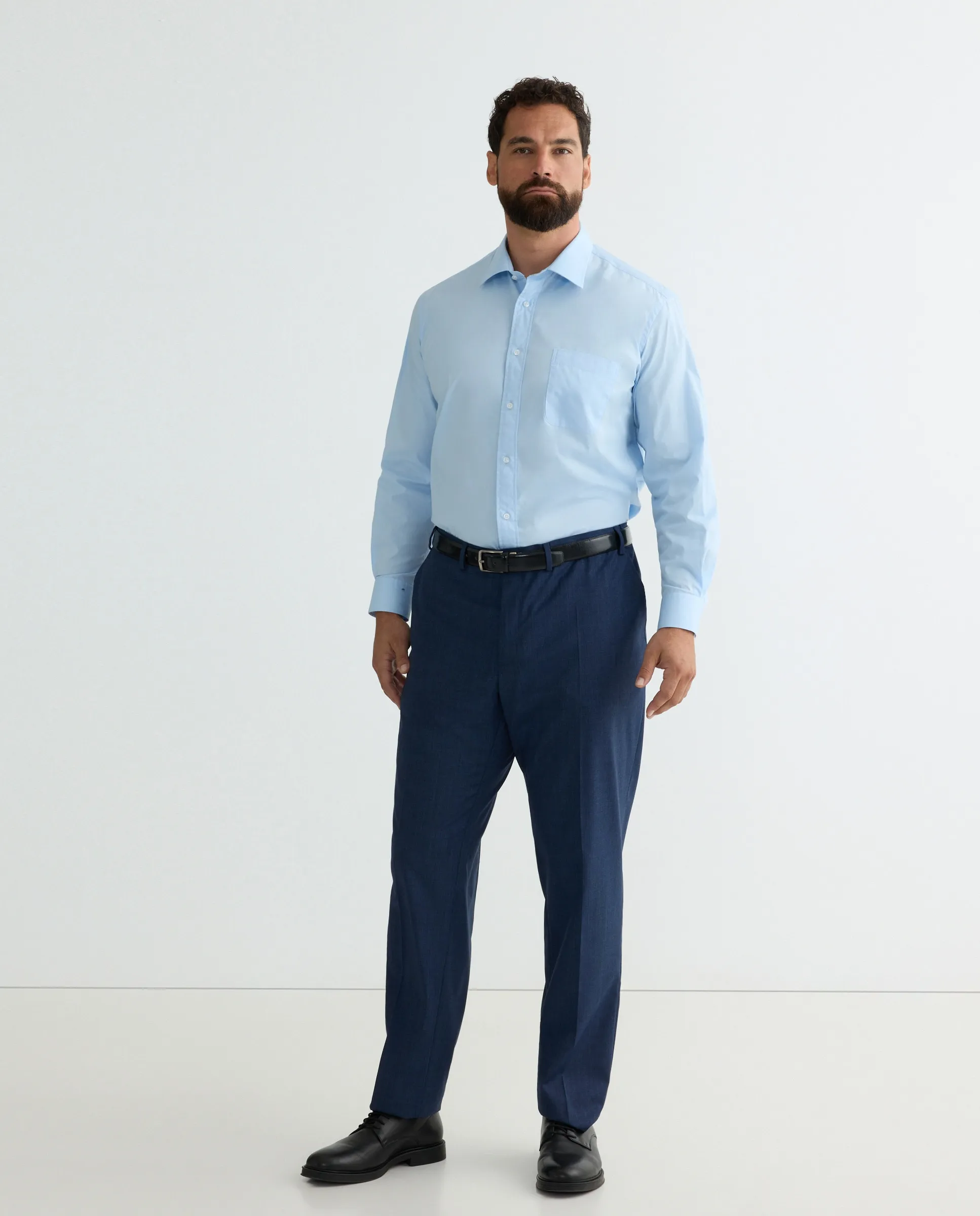 

Мужские брюки для костюма больших размеров, отдельные Dustin, темно-синий