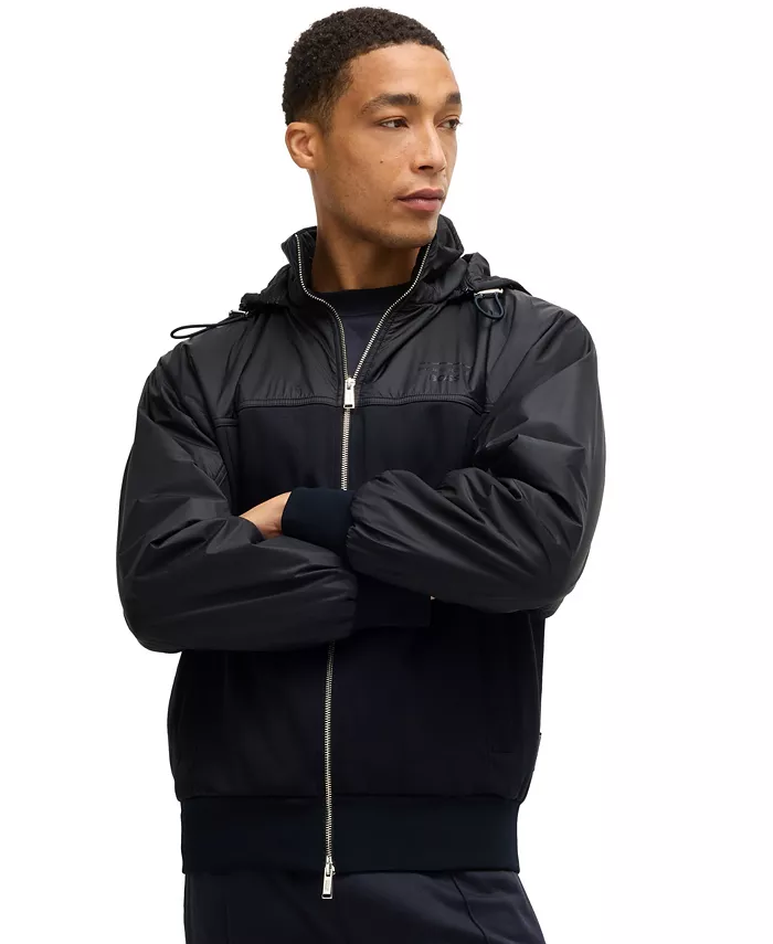 

Hugo Boss x Porsche Мужская толстовка с двусторонней молнией Regular-Fit, синий