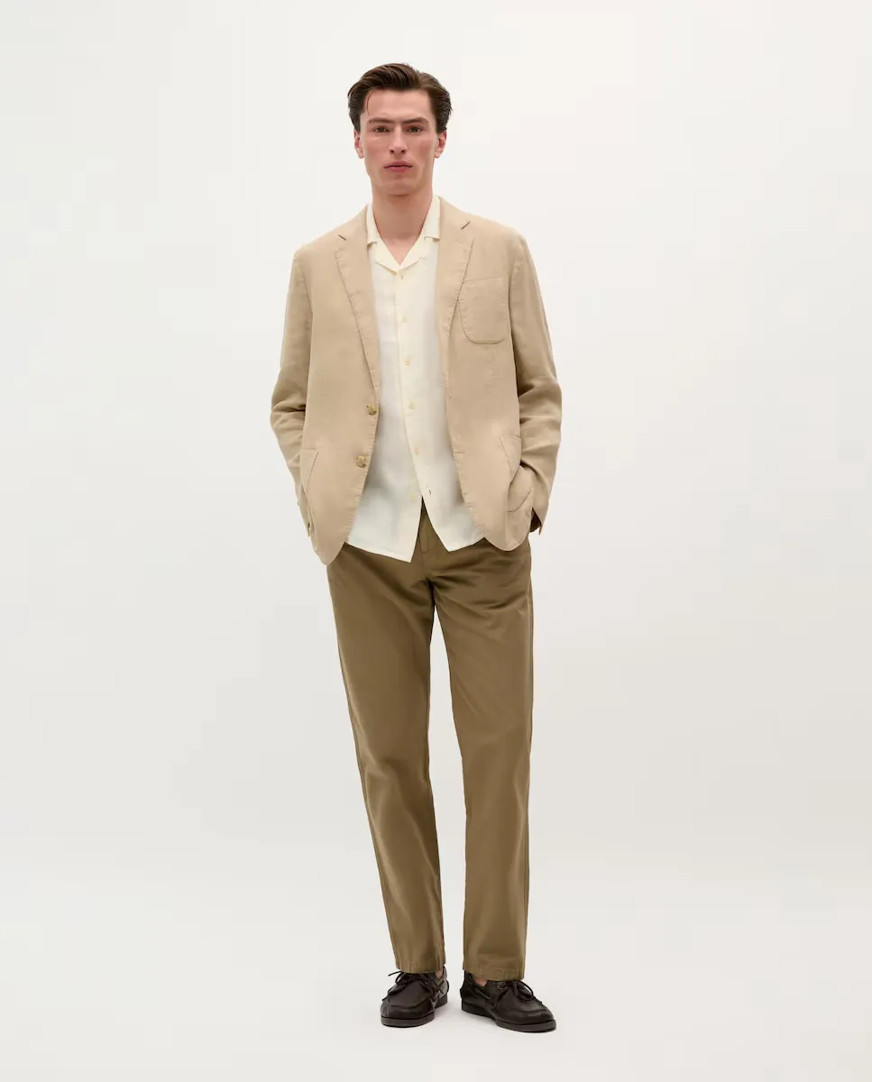 

Мужские узкие чиносы со скрытой молнией Scalpers, коричневый