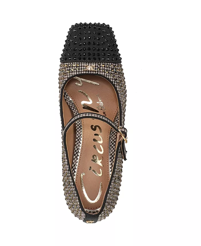 Женские туфли Mary-Jane Elora Glitz на лезвийном каблуке Circus Ny By Sam Edelman, коричневый — фото 4
